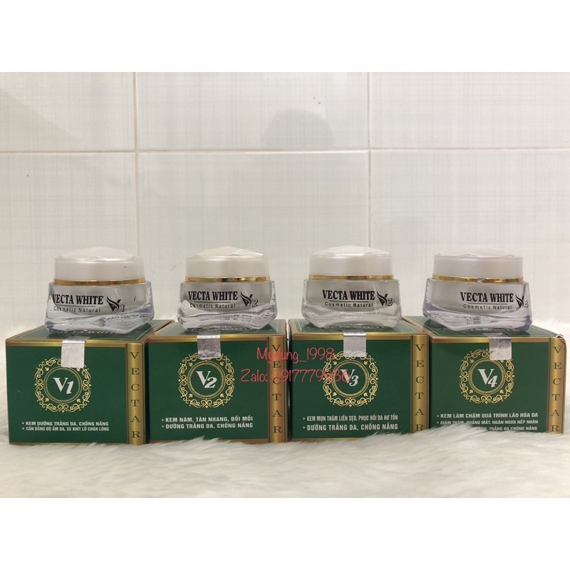 KEM DƯỠNG TRẮNG DA VECTA WHITE  10g