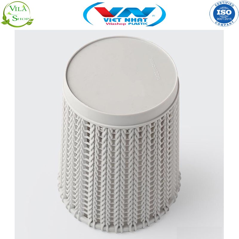 Thùng Đựng Rác, Sọt Rác Nhựa Đan Mây, Giỏ Đựng Đồ Đa Năng Chính Hãng Việt Nhật