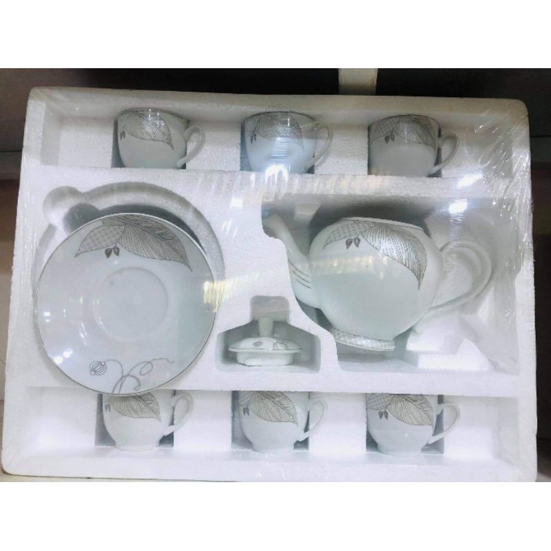 Bộ tách trà Hàn Quốc cao cấp họa tiết sang trọng