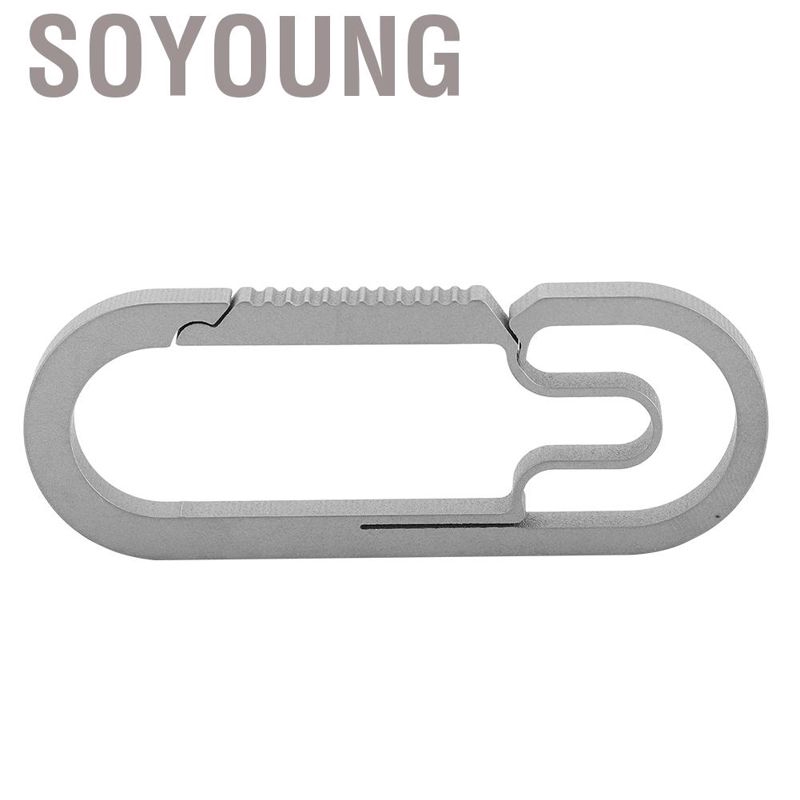 Móc Khóa Tròn Bằng Thép Titanium Cao Cấp