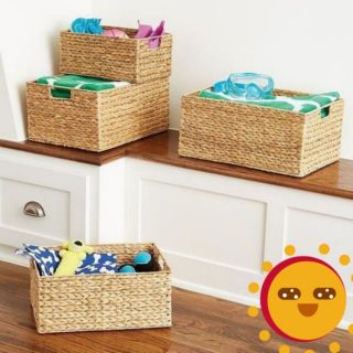 Set 3c Hộp đựng đồ đan từ Lục bình