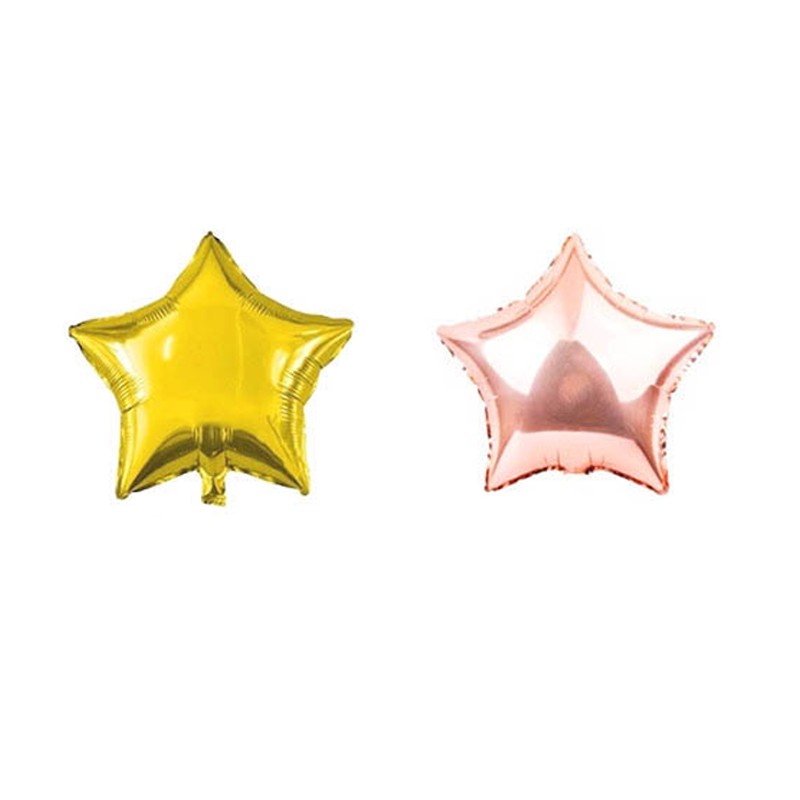 Set 26 bóng bay lá nhôm hình ngôi sao và chữ Merry Christmas