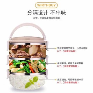 CẶP LỒNG GIỮ NHIỆT 4 TẦNG LỒNG INOX