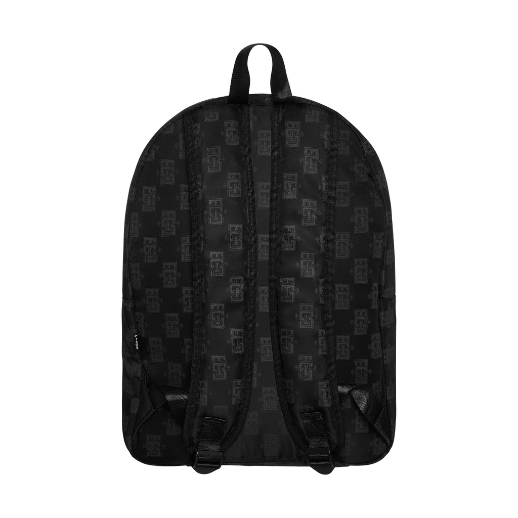 Ba lô TSUN Monogram Backpack - Đen Họa Tiết Thêu - Unisex