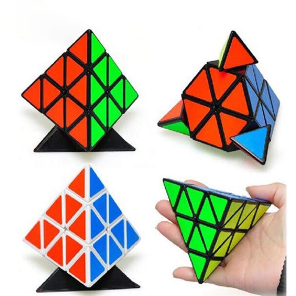 Đồ Chơi Rubik Biến Thể Tam Giác - Rubik Có Viền Đen Cao Cấp Hình Kim Tự Tháp