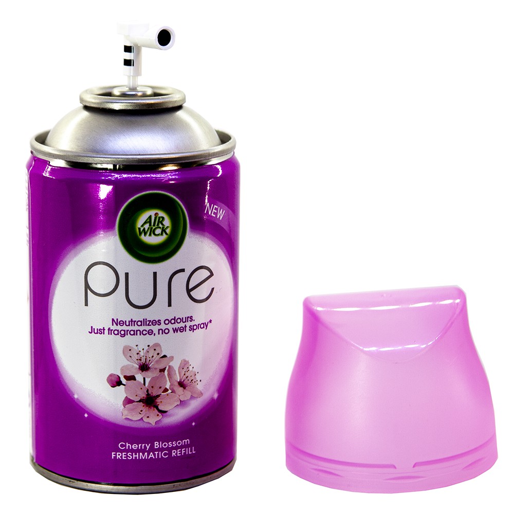 Bình xịt tinh dầu thiên nhiên Air Wick Cherry Blossom 250ml QT00024 - hoa anh đào, bình phun tinh dầu thơm phòng,khử mùi