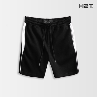 Quần short nam h2t thiết kế phối viền bên hông trẻ trung, chất vải co giãn thoáng khí, thấm hút tốt 1417