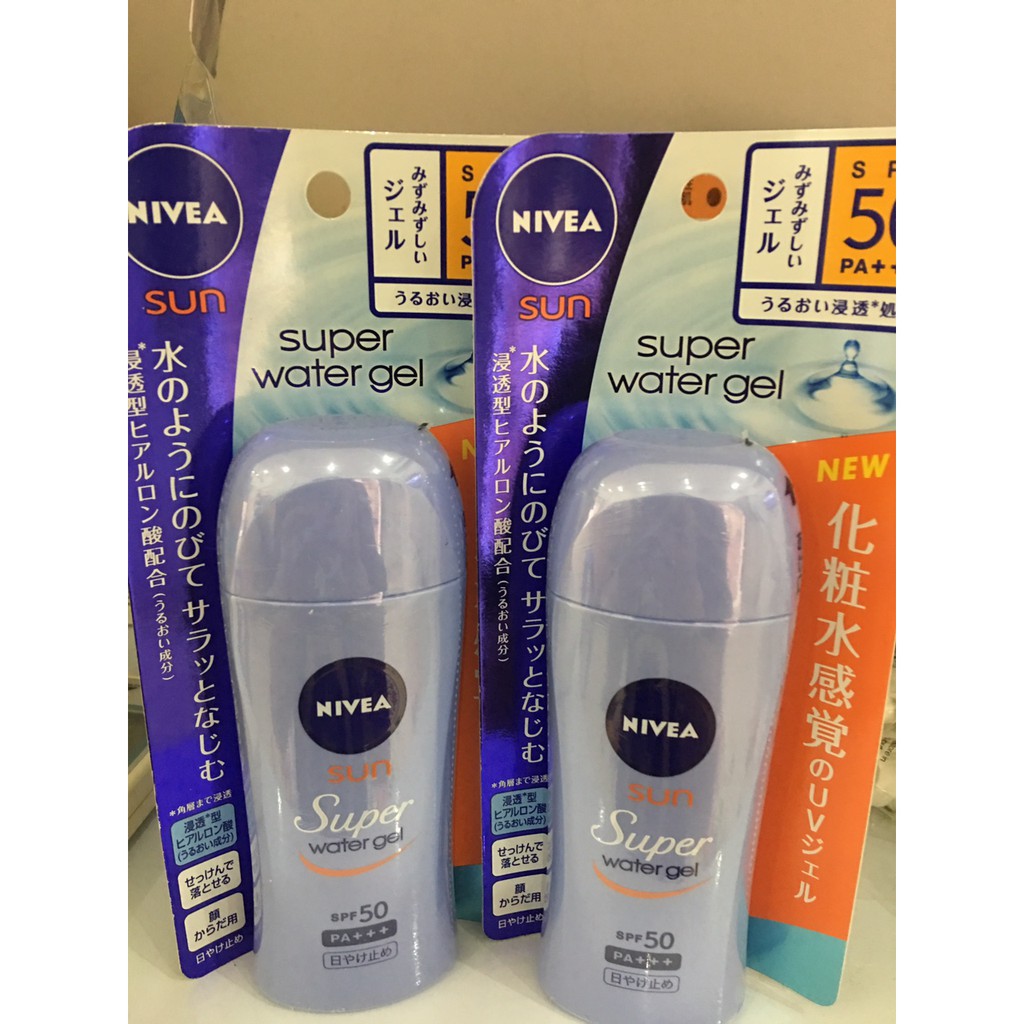 Kem chống nắng Nivea Sun Super Water Gel SPF50 PA+++ 80g