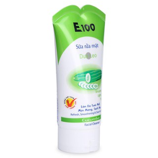 Sữa Rữa Mặt E100 Dưa Leo Dưỡng Da Mịn 100g