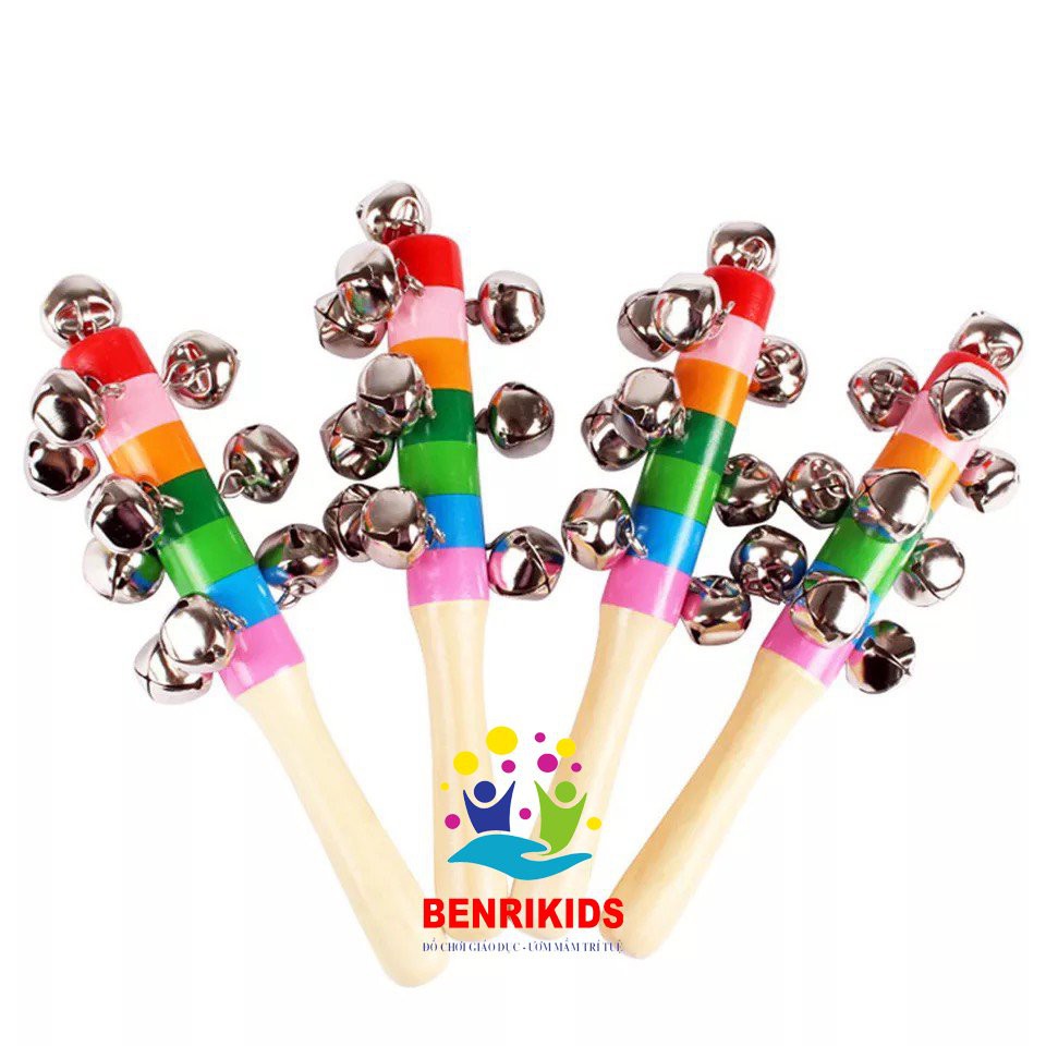 Lục Lạc Gỗ Sồi Siêu Xinh - Set 5 Món Đồ Chơi Sơ Sinh Cho Bé