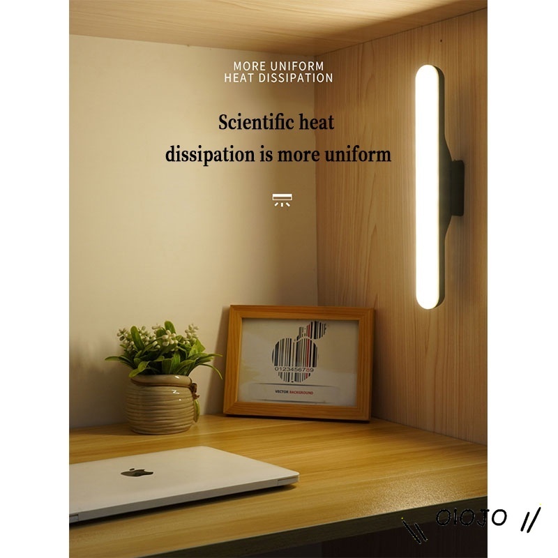 New Magnetic LED Light USB Charging Touch Sensor Wall Lamp, Suitable for Dormitory Kitchen Cabinet Wardrobe Stairwell OLO