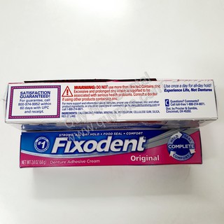 Keo dán hàm giả Fixodent 68g
