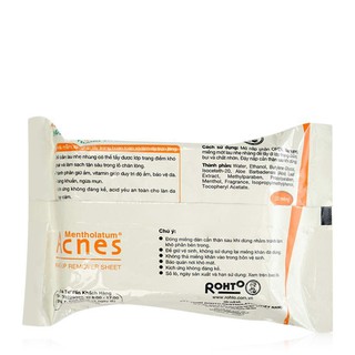 Khăn tẩy trang Acnes Make Up Remover Sheet (20 miếng)
