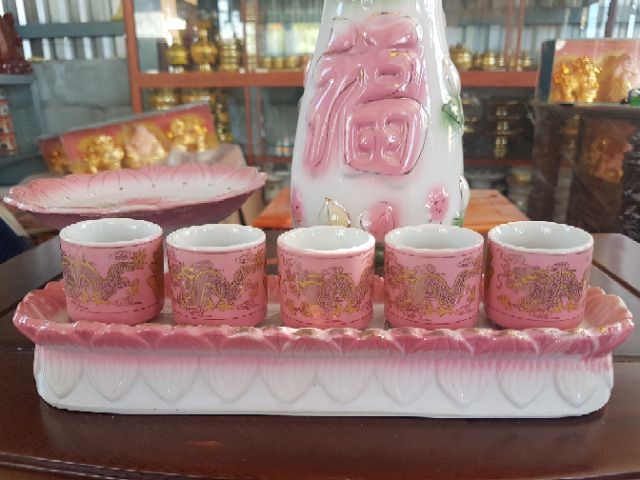 Combo thờ cúng màu in hồng đào.