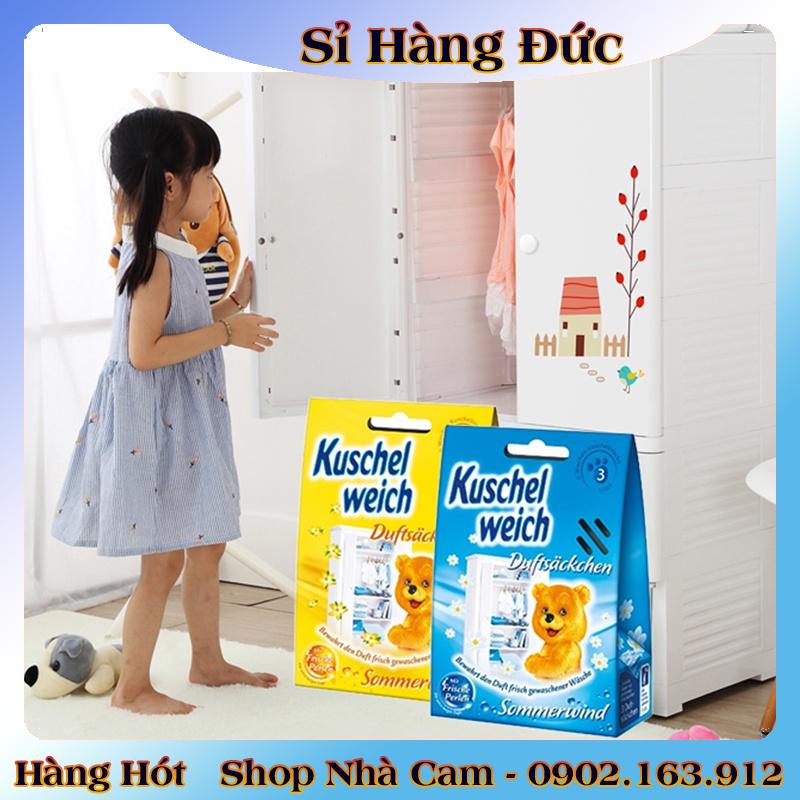 [auth] Túi thơm tủ quần áo cho bé Kuschel weich hình gấu trẻ em an toàn - Nội địa Đức đủ Bill [Hot]
