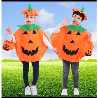 Bộ bí ngô haloween, hoá trang bí ngô, áo bí ngô