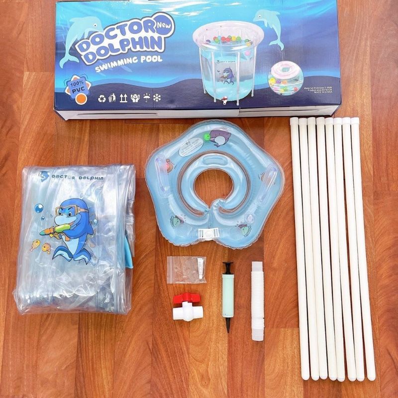 Bể bơi thành cao 80x80cm tặng kèm 20 bóng Holla