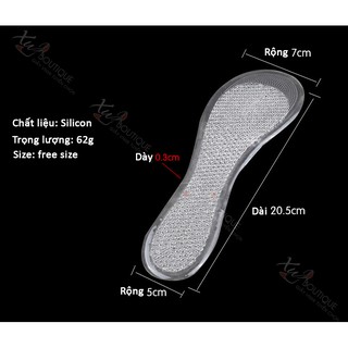 Combo 10 Cặp Lót Giày Nữ Cả Bàn Silicon