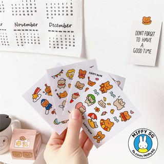 Set sticker em bé mini HAPPY BEAR