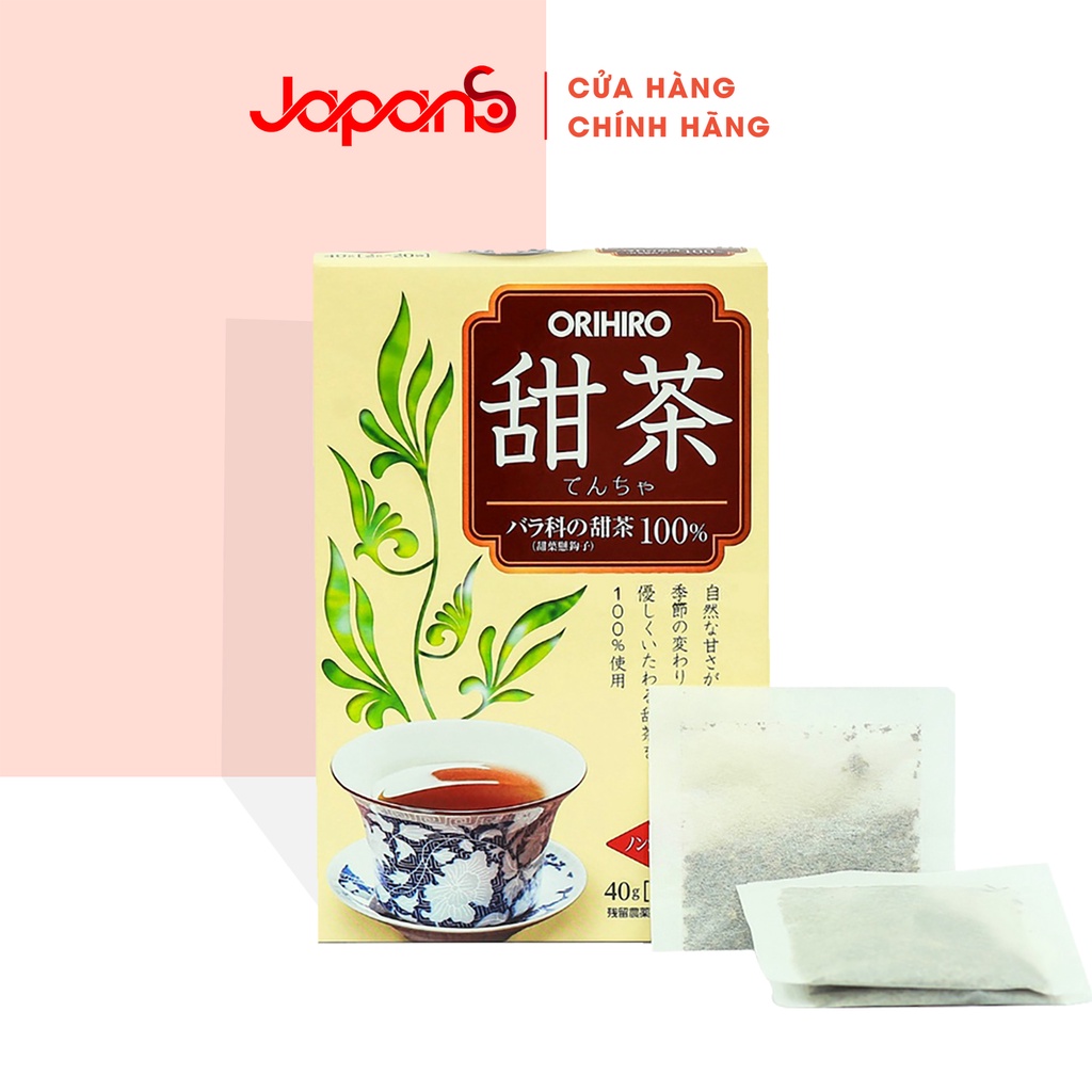 Trà Tencha hỗ trợ giảm lão hóa da Orihiro Nhật Bản 20 gói/ túi
