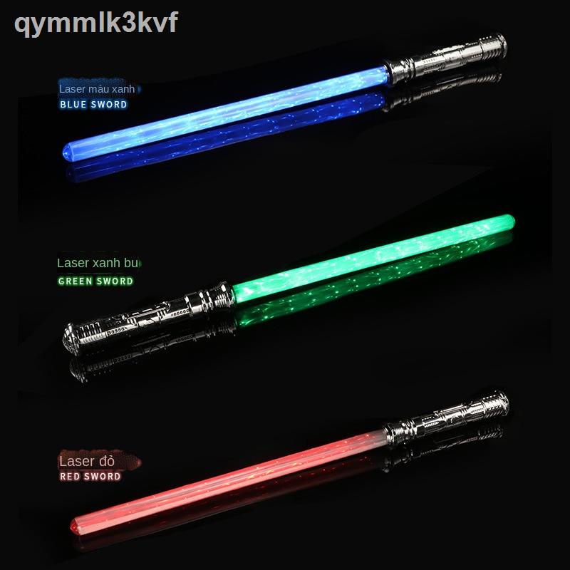 ⊙ □ ☃☬Star Wars Lightsaber Force Thanh kiếm dành cho trẻ em Flash Phát sáng Đạo cụ biểu diễn Vibrato Laser Đồ