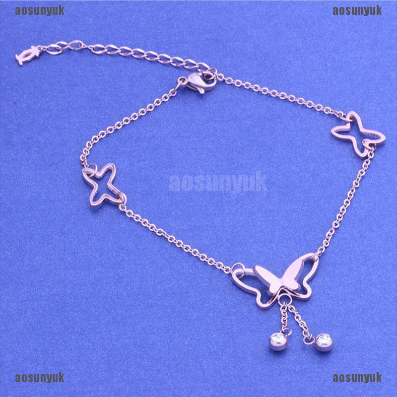 BUTTERFLY Lắc Chân Kim Loại Hình Bướm Xinh Xắn Cho Nữ | BigBuy360 - bigbuy360.vn