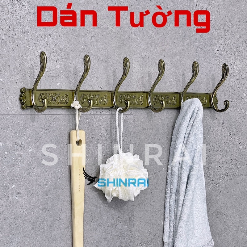 Móc Treo Quần Áo , Móc Treo Đồ Đa Năng Châu Âu 0115 Phoenix 6 Dán Tường