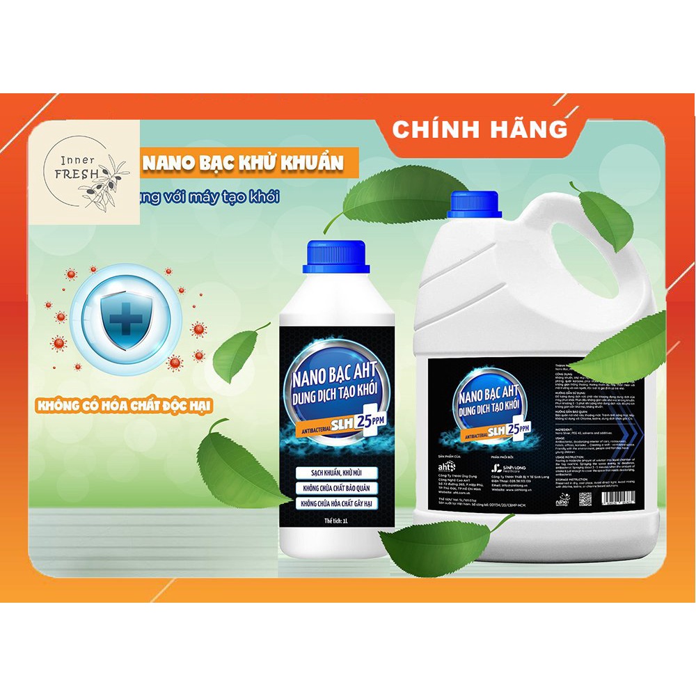 Diệt khuẩn tạo khói Nano bạc AHT 5 lít [Hàng chính hãng]