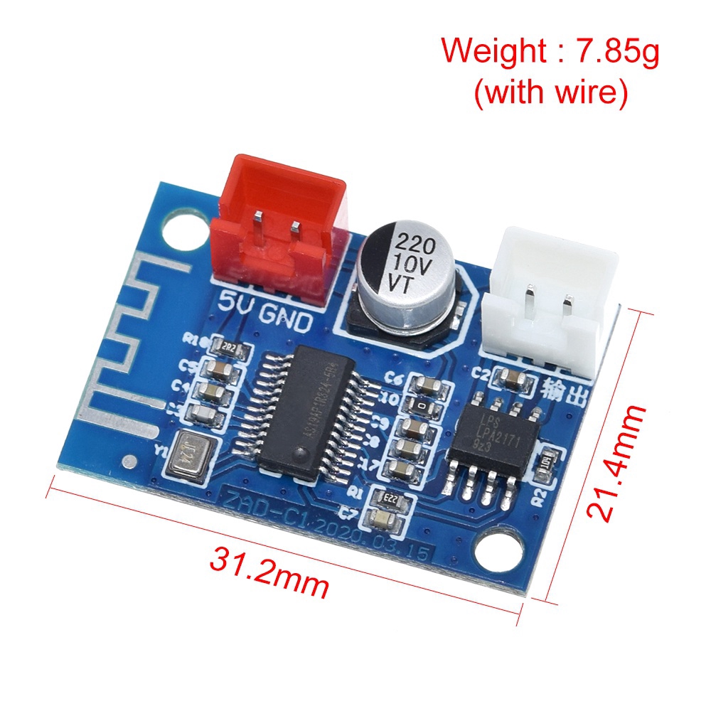 Mô Đun Khuếch Đại Âm Thanh Bluetooth 5w Mono Class D Không Dây Chuyên Dụng | BigBuy360 - bigbuy360.vn