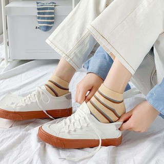 Tất Unisex Cổ Ngắn Họa Tiết Solid Blue BT22
