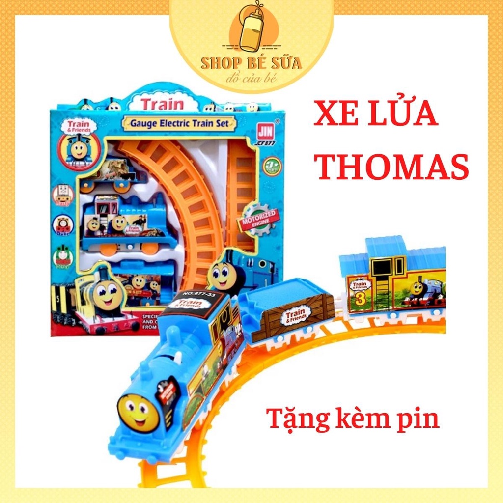 Đồ Chơi Đường Ray Xe Lửa Tàu Hoả Thomas, Xe Đồ Chơi Cho Bé Chạy Bằng Pin ( Tặng Kèm Pin )