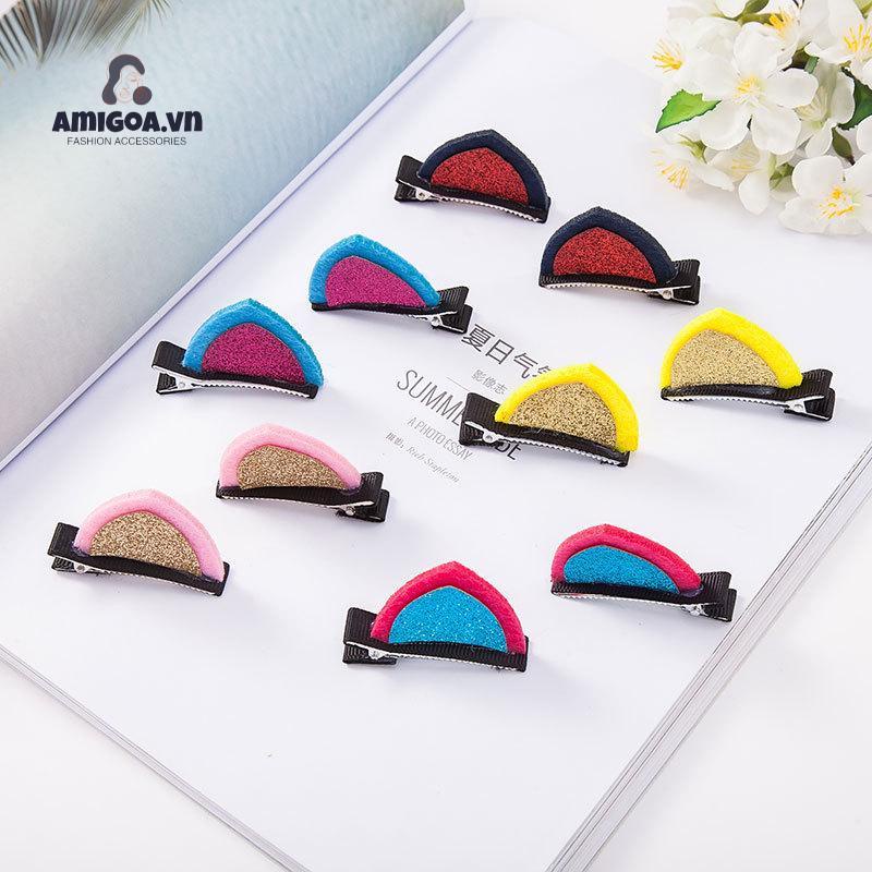 Kẹp Tóc Tai Mèo Ba Chiều Đính sequin Dễ Thương Cho Bé