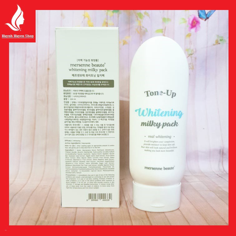 [chính hãng] Kem body Mersenne Beaute dưỡng da body siêu trắng Hàn Quốc 200ml