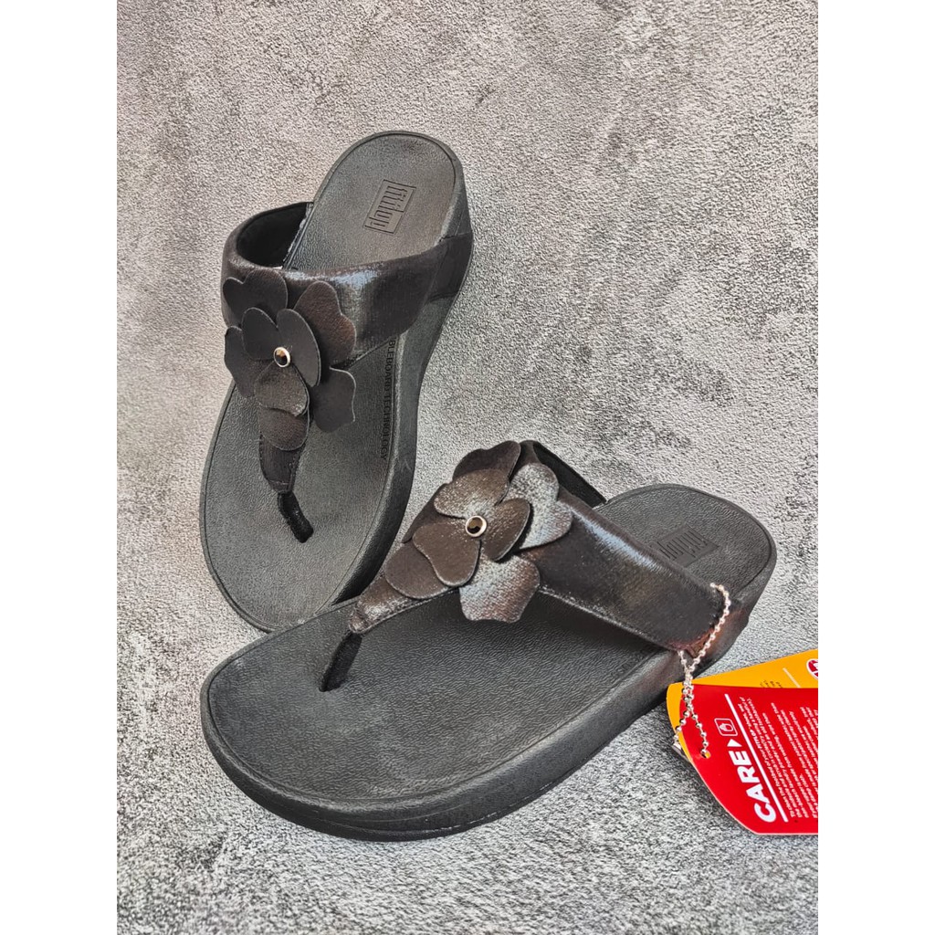 Fitflop Dép Xỏ Ngón Đính Hoa Thời Trang Cho Nữ