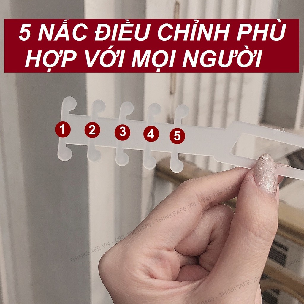 Móc tai đeo khẩu trang chống đau tai,  sử dụng nhựa PCV an toàn tiện lợi - Bảo hộ Thinksafe