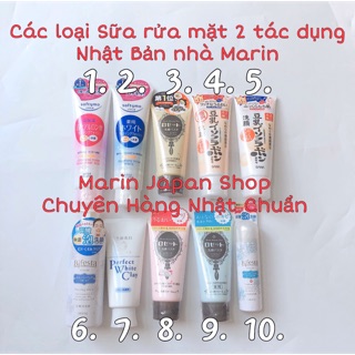 [ Tổng hợp ] Các loại sữa rửa mặt có 2 tác dụng Nhật Bản nhà Marin tẩy trang, tẩy da chết