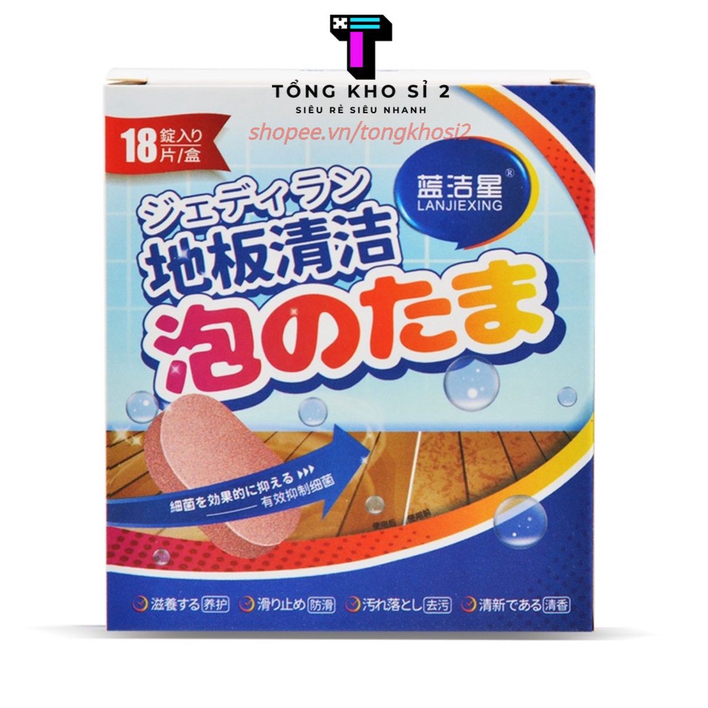 PVN35781 Viên lau sàn 3in1 chống muỗi và công trùng hộp 18 viên T2