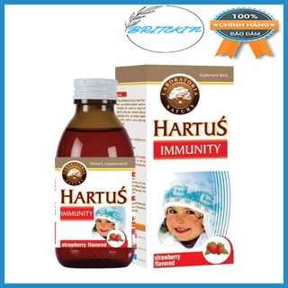 Siro Hỗ Trợ Tăng Cường Sức Đề Kháng Cho Trẻ Hartus Immunity Hương Dâu 150ml