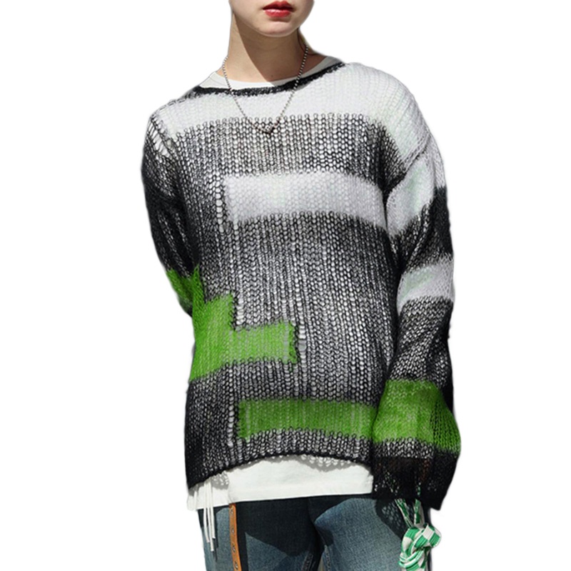 Áo Sweater Mỏng Tay Dài Dáng Rộng Phong Cách Thời Trang Harajuku Dành Cho Nữ