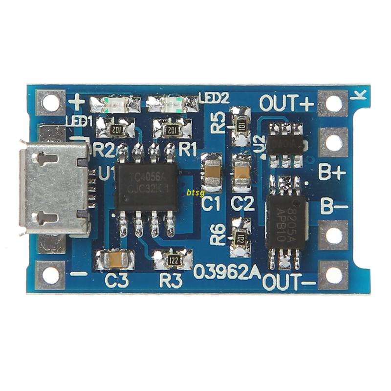Bộ Sạc Pin Lithium + Bảng Mạch Bảo Vệ 2 Trong 1 5v 1a 2a Micro Usb