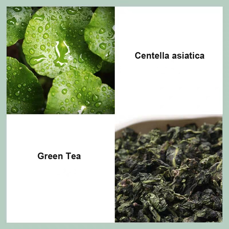 Mặt nạ đất sét HIISEES Rau má trà xanh matcha dạng viên du lịch sạch da ngăn ngừa mụn ẩn se lỗ chân lông HIIS01