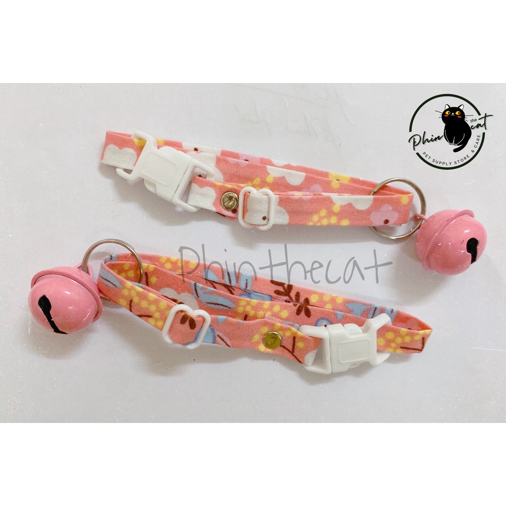 [Ảnh thật] Vòng cổ handmade kèm chuông siêu cute cho cún mèo (nhiều mẫu) - Hình tự chụp | phinthecat