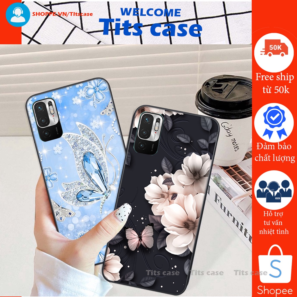 Ốp lưng  Xiaomi REDMI NOTE 10 5G in hình thiên nga,hoa may mắn, đặc sắc ĐỘC - LẠ - BỀN
