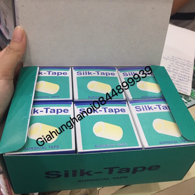 Hộp 12 cuộn băng dính lụa silk-Tape