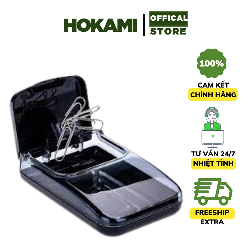 Hộp đựng ghim, ghim cài Deli 988 thiết kế nhỏ gọn, tiện dụng - văn phòng phẩm - HOKAMI STORE