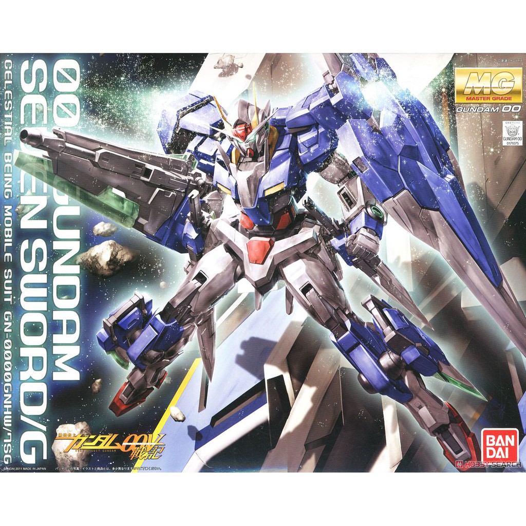 [Bandai] Mô hình lắp ráp GN-0000/7S 00 Gundam Seven Sword/G (MG) (Gundam Model Kits)