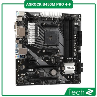 Mainboard ASROCK B450M PRO 4 F (AMD B450M, Socket AM4, m-ATX, 4 khe RAM DDR4)