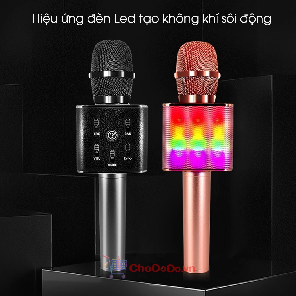Mic Karaoke Bluetooth Tosing Q9 Có Đèn LED ✔️Giá Rẻ✔️Có Đèn LED✔️Hát Cực Hay