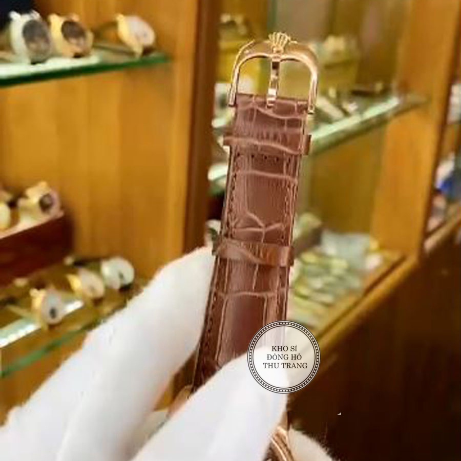 Đồng hồ nam Rolex Cơ Automatic máy nhật mẫu 6 kim trắng viền vàng size 40-41mm