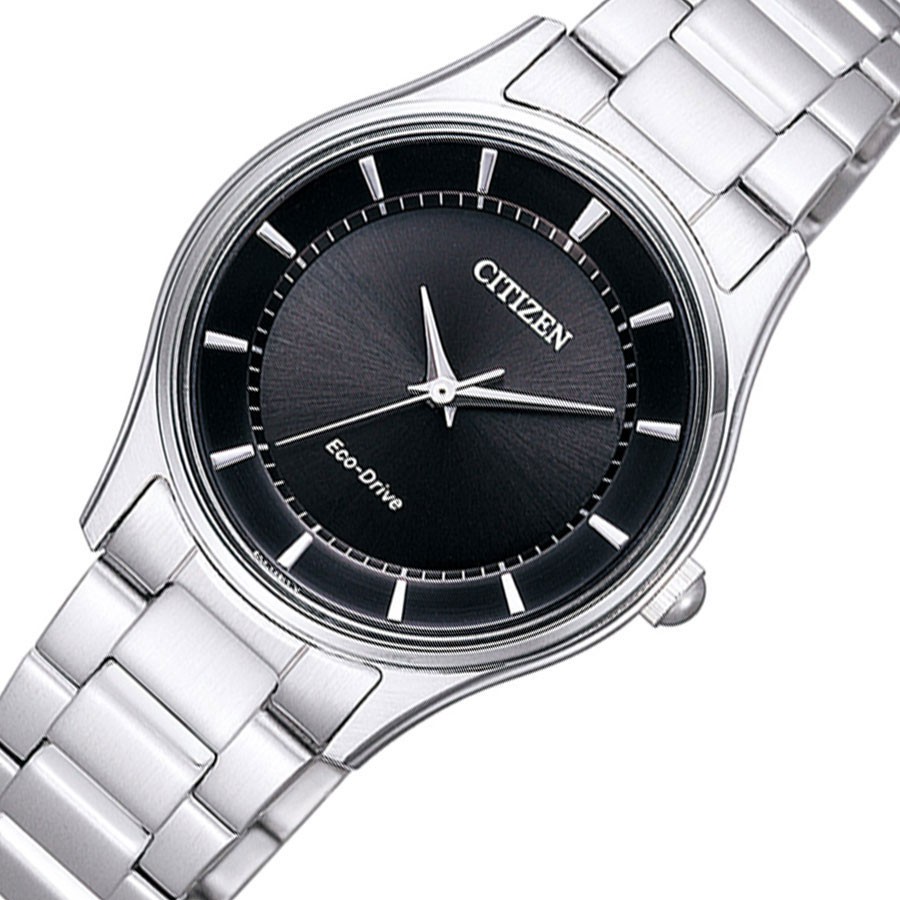 Đồng Hồ Nữ Citizen Dây Thép Không Gỉ EM0401-59E - Mặt Đen (Sapphire)